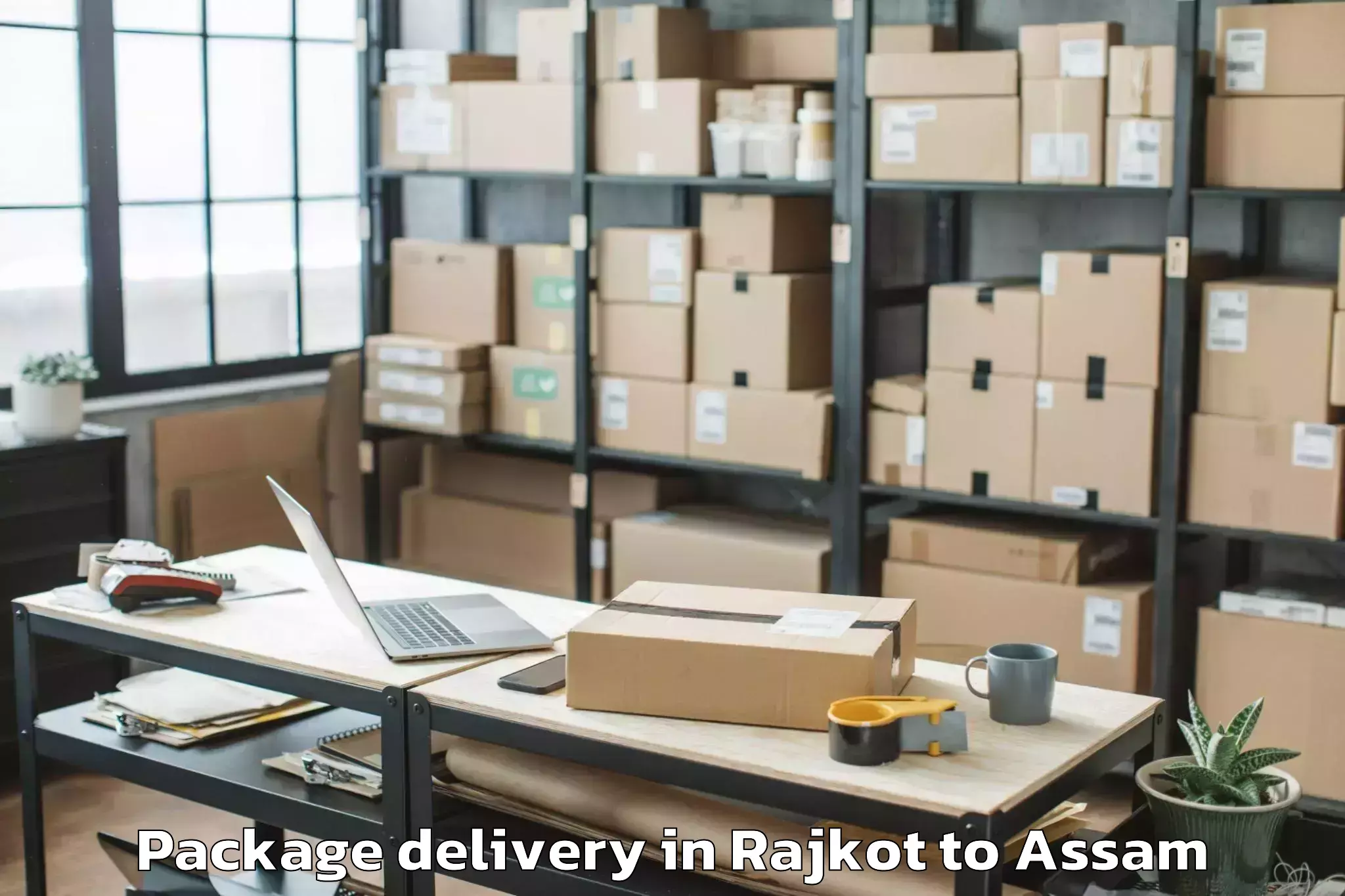 Reliable Rajkot to Borholla Package Delivery